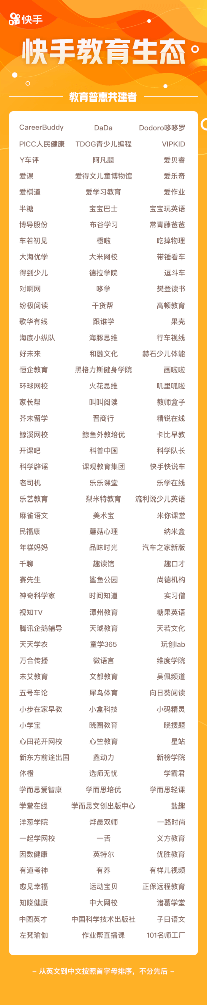 这是一个我们相聚并相拥的时代——来自快手教育生态的一封感谢信