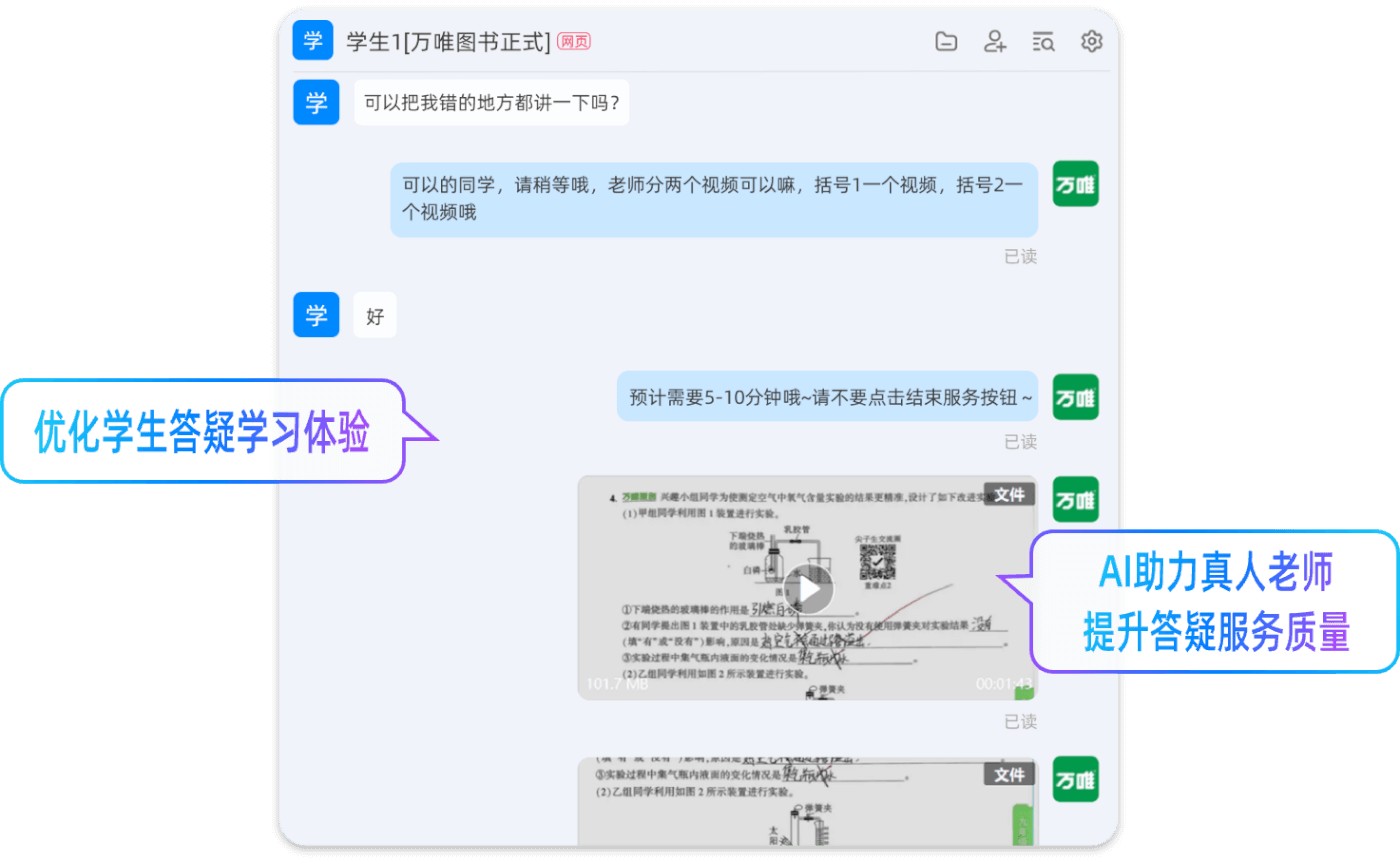 万唯牵手钉钉,“AI+教育”推动学生服务智能升级-黑板洞察