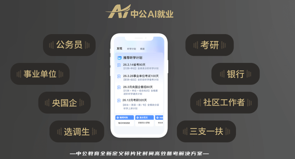 中公教育推出“学豆听考”小程序,构建 AI 学习耳机内容生态-黑板洞察